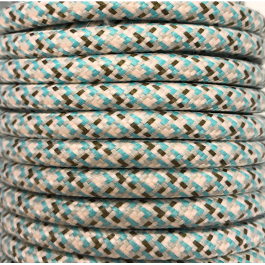 CIR62PI06 5m CABLE TEXTIL AZUL NORDICO PIXEL MATE