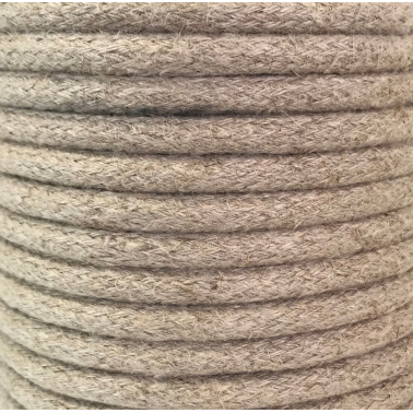 CIR62CF01 25m CABLE TEXTIL SOGA CAÑAMO BEIGE