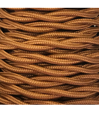 CABEXT2R06 25m CABLE TEXTIL TRENZADO ORO VIEJO