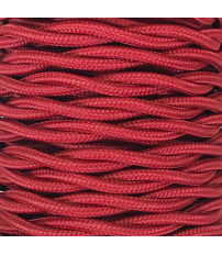 CABEXT2R18 5m CABLE TEXTIL TRENZADO GRANATE