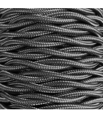 CABEXT2R14 5m CABLE TEXTIL TRENZADO GRAFITO