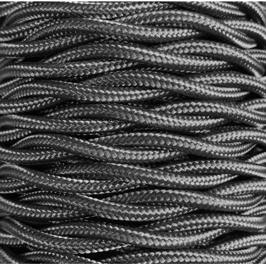 CABEXT2R14 5m CABLE TEXTIL TRENZADO GRAFITO