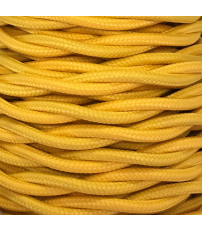 CABEXT2P12 5m CABLE TEXTIL TRENZADO AMARILLO