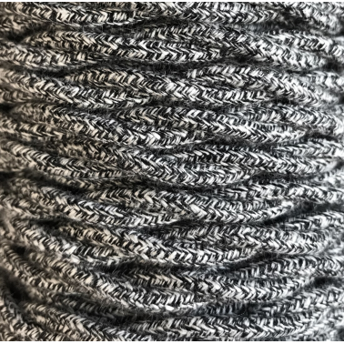 CABEXT2TA04 15m CABLE TEXTIL TRENZADO MIX CARBON