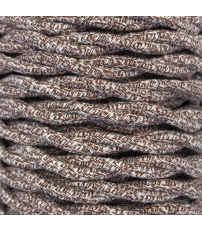 CABEXT2TA07 5m CABLE TEXTIL TRENZADO MIX MARRON