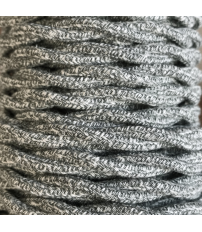 CABEXT2TA09 5m CABLE TEXTIL TRENZADO MIX GRIS