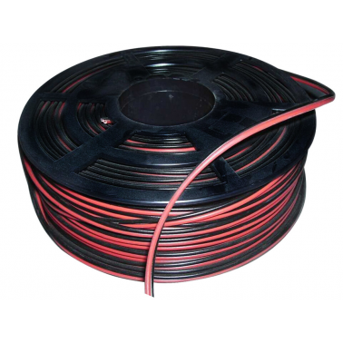 100m CARRETE CABLE PARALELO AUDIO BICOLOR 2x0,75mm
