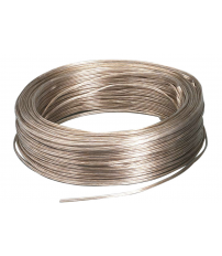 0900008-T 100m CABLE PARALELO AUDIO 2x0,75 TRANSPARENTE