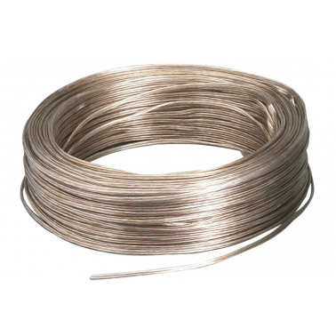 0900008-T 100m CABLE PARALELO AUDIO 2x0,75 TRANSPARENTE