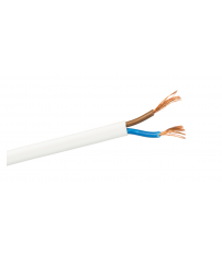 100m CABLE MANGUERA PLANA 2x0,5 BLANCO