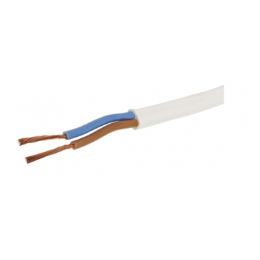 300m CARRETE DE MANGUERA PLANA BLANCO 2x1mm