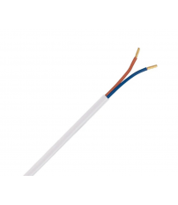 100m CABLE MANGUERA REDONDA 2x0,75 BLANCO