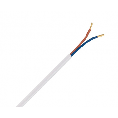 100m CABLE MANGUERA REDONDA 2x0,75 BLANCO
