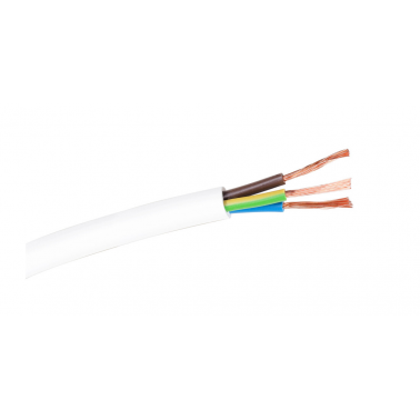 100m CABLE MANGUERA REDONDA 4x1 BLANCO