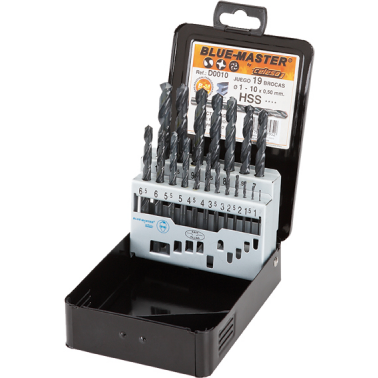 JUEGO DE BROCAS CELESA HSS DIN 338-1-10X0,50MM