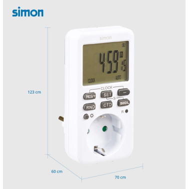AF711202 PROGRAMADOR DIGITAL SEMANAL SIMON BRICO