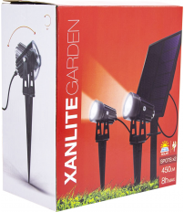 PROYECTOR SOLAR LED 450LM IP44 2 UDS