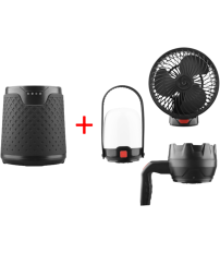 PACK 3 EN 1 LINTERNA/FAROL/VENTILADOR