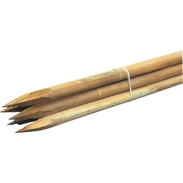 LOTE DE 6 TUTORES MADERA Ø2,7X150 CM 350