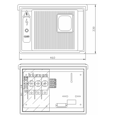 AC80188 CAJA TIPO CPM-1ME-UF CONTADOR ELECTRICO C/ TEJADILLO