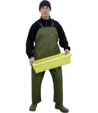 PANTALON TIRANTES PVC EN280 VERDE T-XL