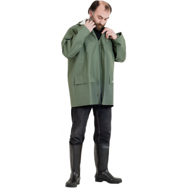 PARKA CHUBASQUERO PVC EN004 VERDE T-XXL