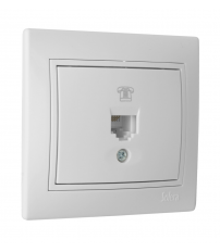 ERP84U TOMA DE TELEFONO RJ11 BLANCA SERIE EUROPA