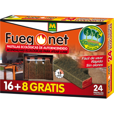 PASTILLAS DE AUTOENCENDIDO FUEGO NET