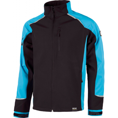 CHAQUETA WORKSHELL S9498 NGR/AZUL T-XL