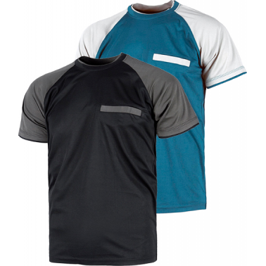 CAMISETA M/CORTA WF1016 AZAFATA/GRIS T-S