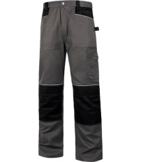 PANTALON WORKTEAM WF1052 GRIS OSCURO/NEGRO T-XL