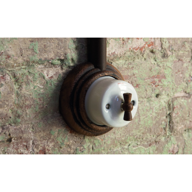 30-306-17-1 INTERRUPTOR PORCELANA BLANCO SIN LAZO