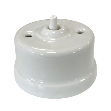 30-308-17-1 CONMUTADOR PORCELANA BLANCA SIN LAZO