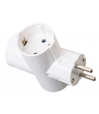 186F CLAVIJA TRIPLE 2P+T 16A 250V BLANCA SOLERA
