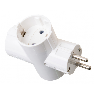 186F CLAVIJA TRIPLE 2P+T 16A 250V BLANCA SOLERA