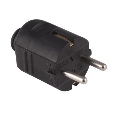 CL107516 CLAVIJA AEREA SALIDA RECTA Y TTL NEGRA 16A 250V SIMON BRICO