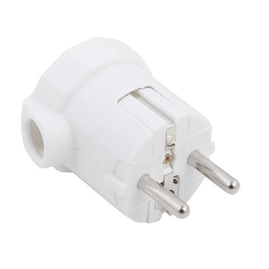 CL107400 CLAVIJA AEREA SALIDA LATERAL Y TTL BLANCA 16A 250V SIMON BRICO