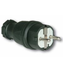 CL122201 CLAVIJA AEREA GOMA TT NEGRA IP44 16A 230V SIMON BRICO