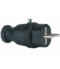 CL507613 CLAVIJA AEREA 100% GOMA TTL NEGRA IP44 16A 230V SIMON BRICO