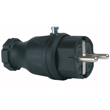 CL507613 CLAVIJA AEREA 100% GOMA TTL NEGRA IP44 16A 230V SIMON BRICO