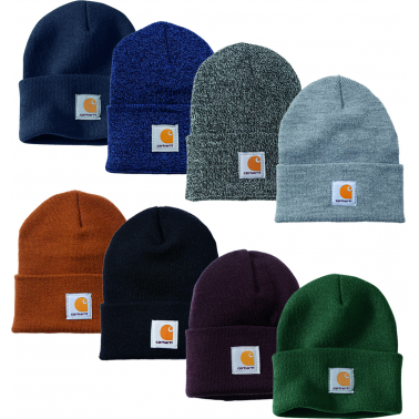 GORRO CARHARTT PUNTO ACANALADO A18 AZUL OSCURO