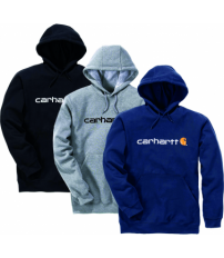 SUDADERA CARHARTT LOOSE FIT CON CAPUCHA  AZUL TALLA XS