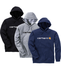 SUDADERA CARHARTT LOOSE FIT CON CAPUCHA  AZUL TALLA M