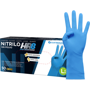 GUANTE NITRILO HR 8