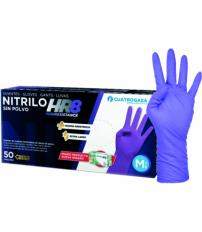 GUANTE HR 8 T-L DES.NITRILO MORADO C050