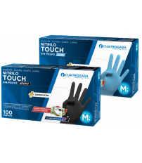 GUANTE TOUCH T-S DES.NITRILO AZUL C100