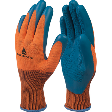GUANTE POLIESTER/LATEX VE733 T-07 NA/AZ