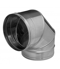 CODO DINAK SIMPLE PARED/SW INOX 304 90º 175MM