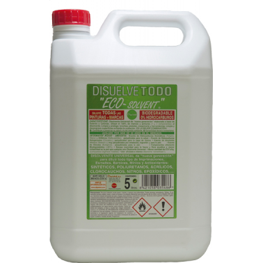 DISOLVENTE ECOLOGICO ECO-SOLVENT 5L.PLAS