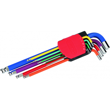 JUEGO LLAVES ALLEN HEXAGONALES DOGHER COLORES 605-069 9 PIEZAS
